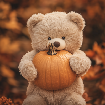 Cozy Fall Teddy Bear