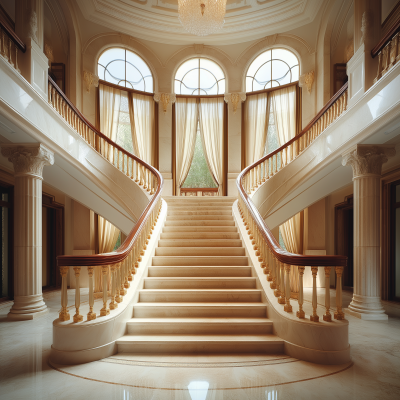 Luxurious Mansion Staircase