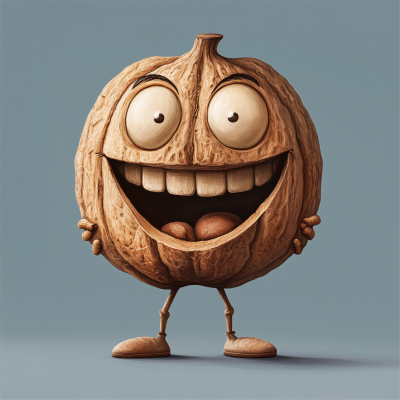 Funny Walnut Character