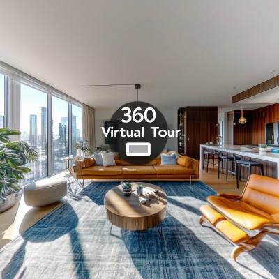 Modern Living Room 360 Tour