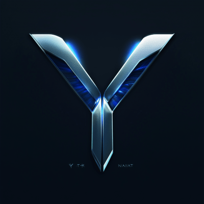 Futuristic Y_NATION Logo