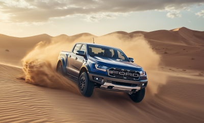 Ford Ranger Raptor in the Desert