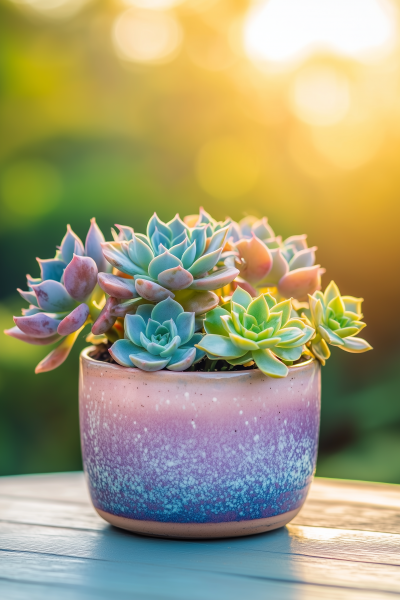 Colorful Succulent Pot