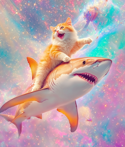 Cosmic Cat and Shark