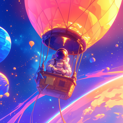 Astronaut in a Balloon