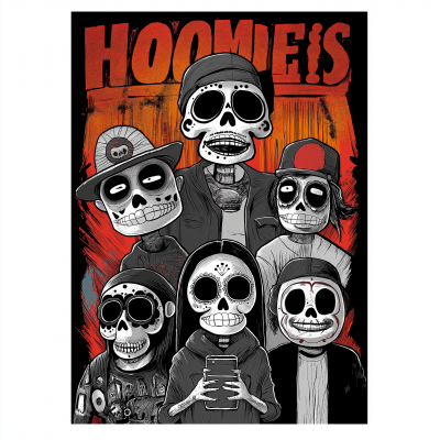 Day of the Dead Homies Poster