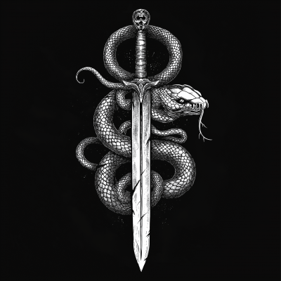 Gothic Snake Sword Design