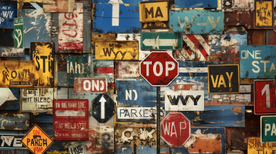 Collage of Street Signs