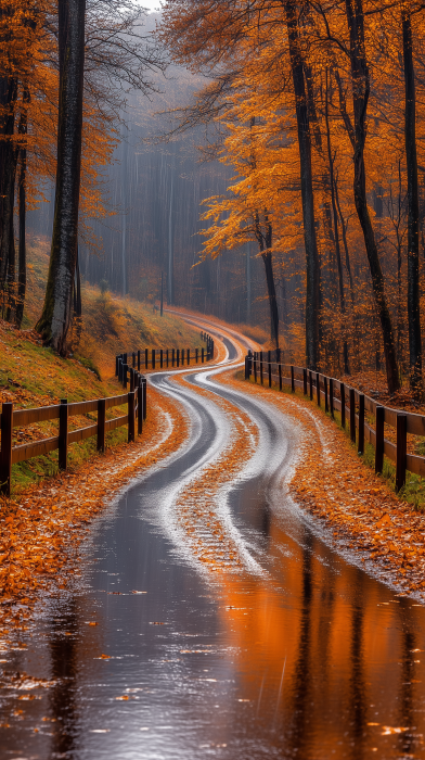 Breathtaking Autumn Road