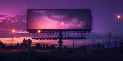 Billboard in Night Sky