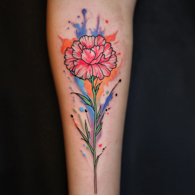 Colorful Tattoo Idea