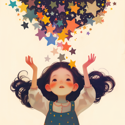 Girl with Stars