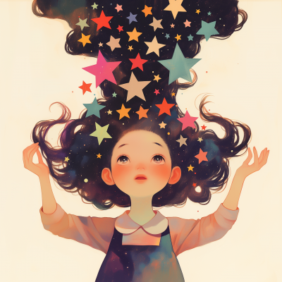 Girl with Stars