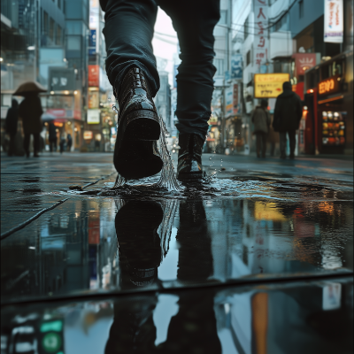 Splashing in Tokyo