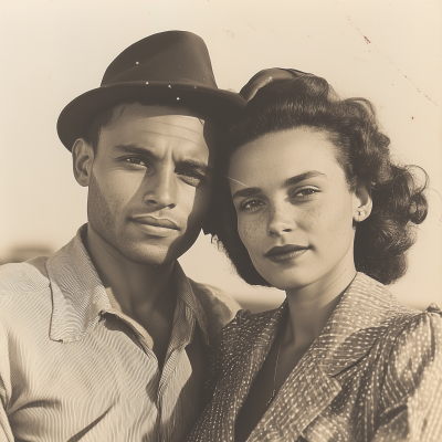 1940s Couple Portrait