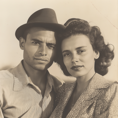 Vintage Couple Portrait