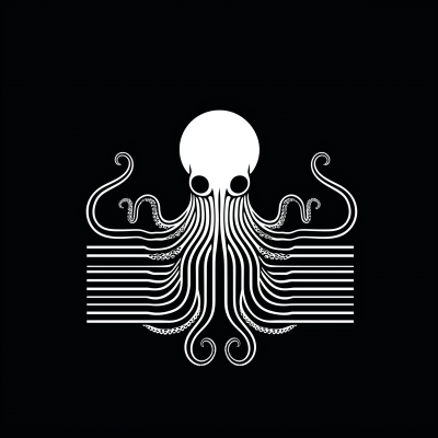 Minimalist Octopus Drawing