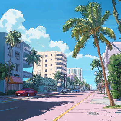 Sunny Day on Miami Beach