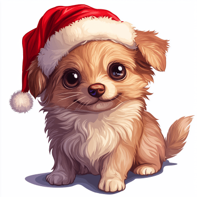 Cute Christmas Pet Clipart