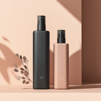 Minimalist Shampoo and Conditioner Bottles