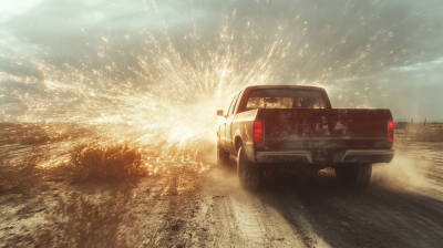 Electric Truck in the Desert