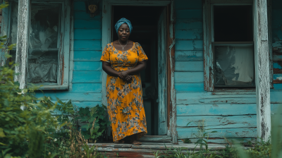 Portrait of a Plump African Woman