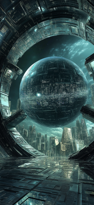 Futuristic Town in Sphere