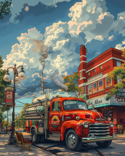 Large Steam Illustration