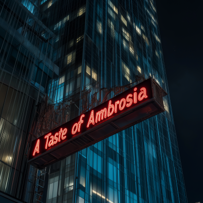 A Taste of Ambrosia Sign