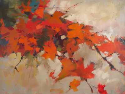 Autumn Leaves Abstract