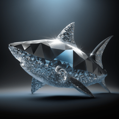 Diamond Shark Illustration