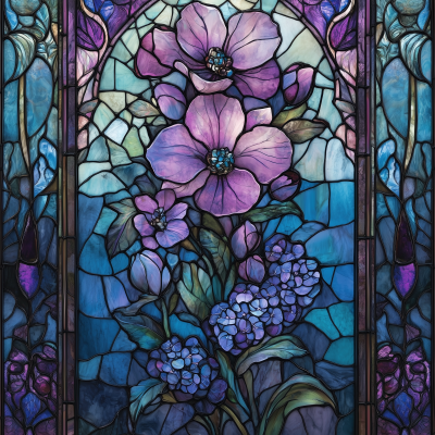 Fairy Tale Stained Glass Window