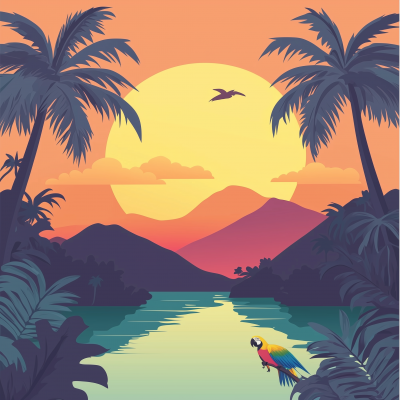 Sunset Jungle Escape