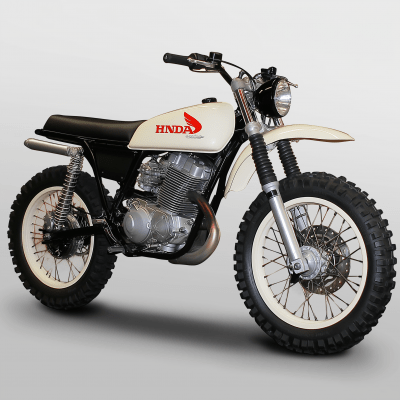Retro Restomod XR650L Motorcycle