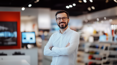 Smiling SME in Technology Store