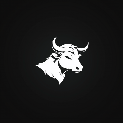 Minimalist Bull Head Logo