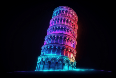 Holographic Leaning Tower of Pisa