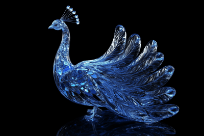 Minimal Glass Peacock