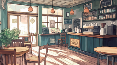 Cozy Small Town Coffee Shop