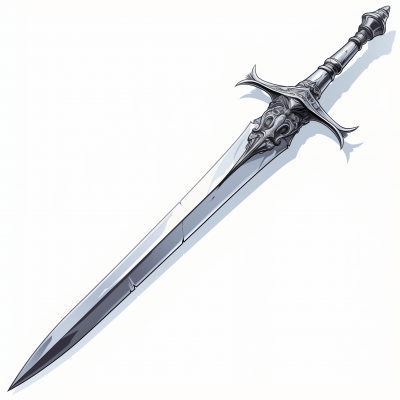 Elegant Silver Dagger