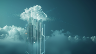 Modern City in the Clouds