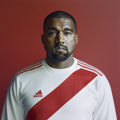 Kanye in Soccer Jersey