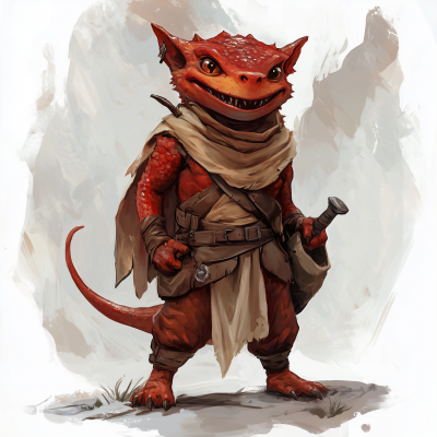 Friendly Redbrown Kobold