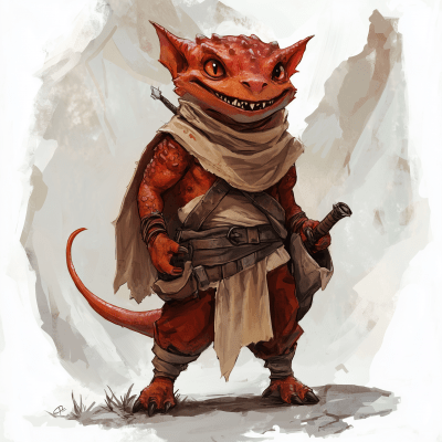 Friendly Redbrown Kobold