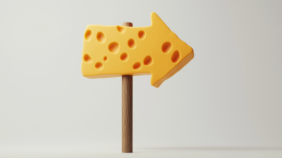 Cheese Road Sign