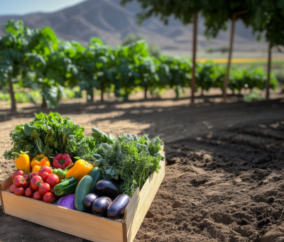 Fresh Vegetables on a Farm