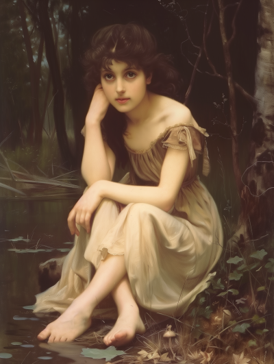 Fair Nymph in the Woods