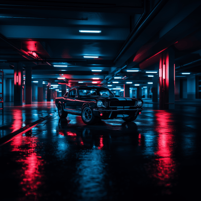 Shelby GT350 in Garage