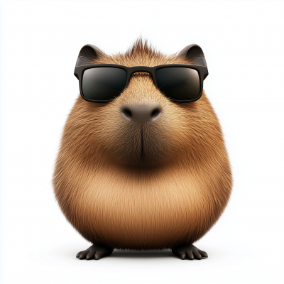 Cool Capybara Emoji