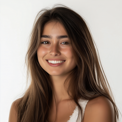 Smiling Portrait of a Young Woman